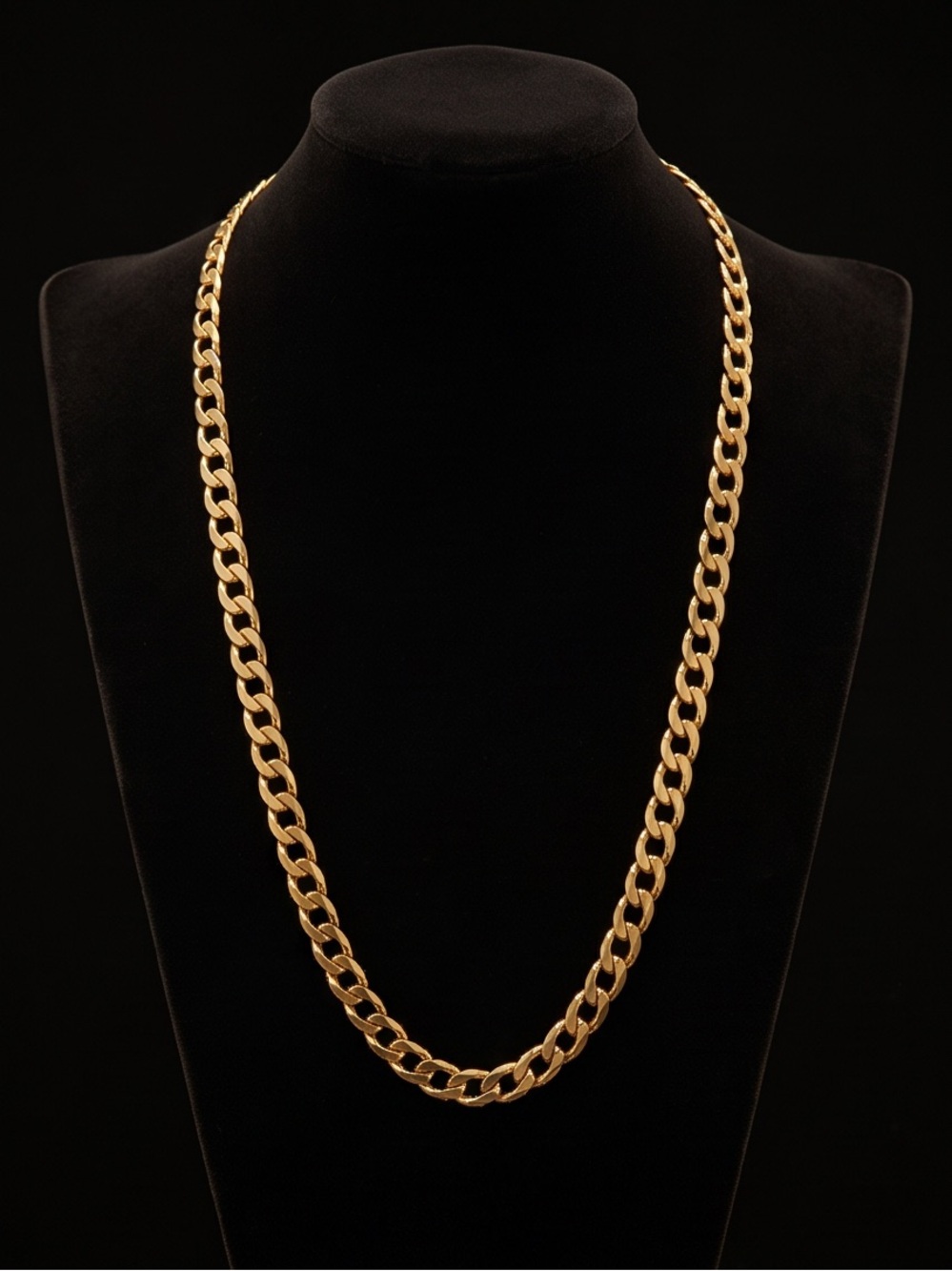 Classic 25k Gold -tone Curb Chain Necklace - Women Jewelry